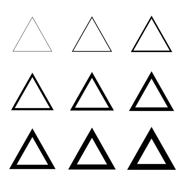 集三角线设计收藏艺术图片下载