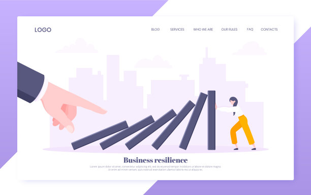 商业弹性或多米诺骨牌效应的比喻图片下载