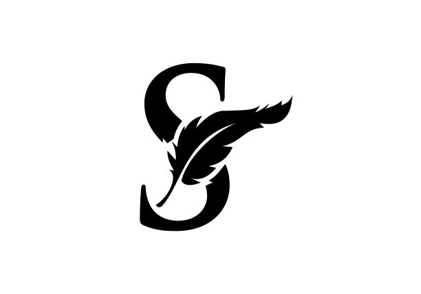 羽毛标志设计与s字母法标志图片下载