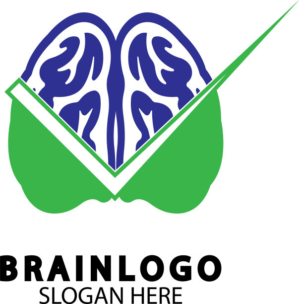 脑标志设计理念健康脑脉图片下载