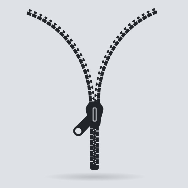 拉链旗帜模板。打开拉链。空海报为您的设计。矢量插图。图片下载