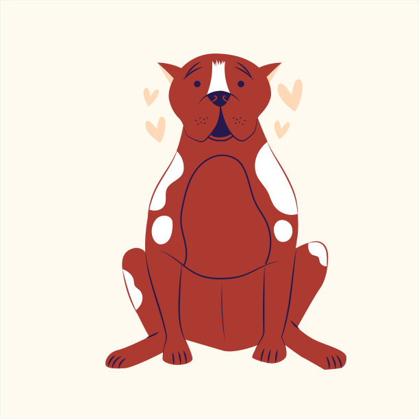 卡通有趣的斗牛插图图片下载