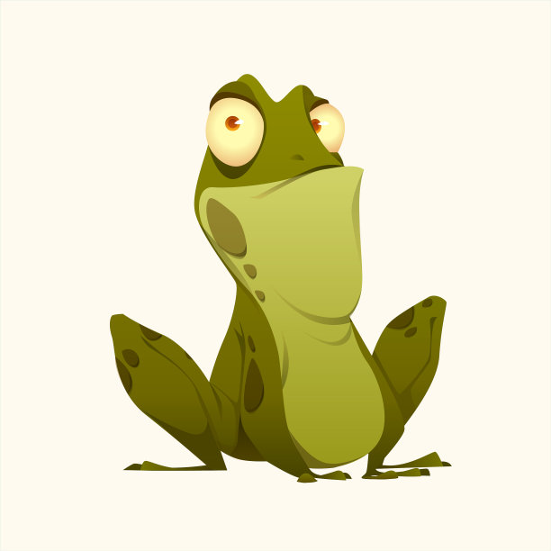 青蛙角色图标插图图片下载