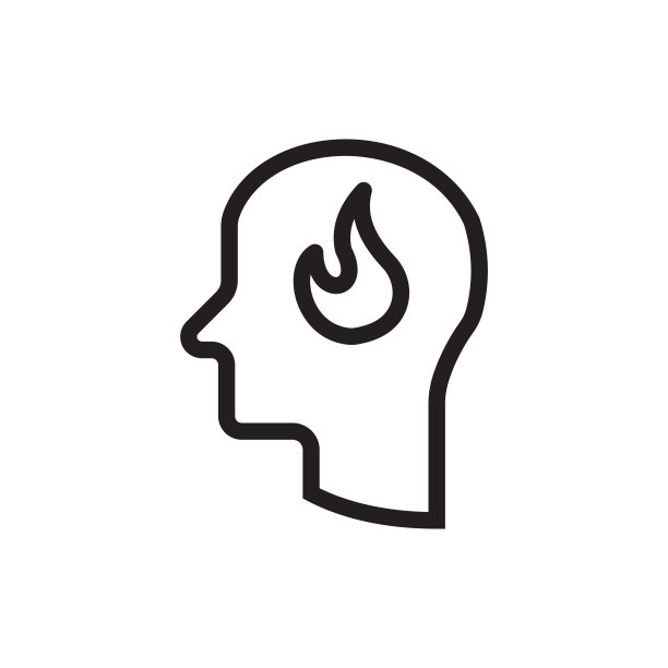 概念概念在人脑/灭火器矢量图标库存插图库存插图图片下载