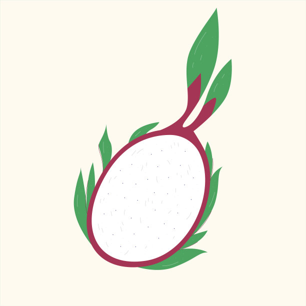 有机水果平面设计插图图片下载