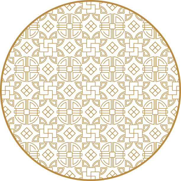 中国装饰元素。有图案的框架、边框或瓦片。图片下载