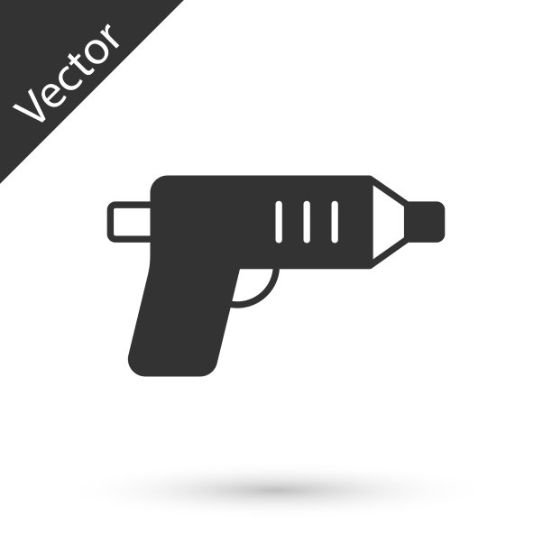 灰色电动无绳螺丝刀图标隔离图片下载