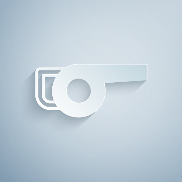 剪纸树叶花园鼓风机图标隔离在灰色图片下载