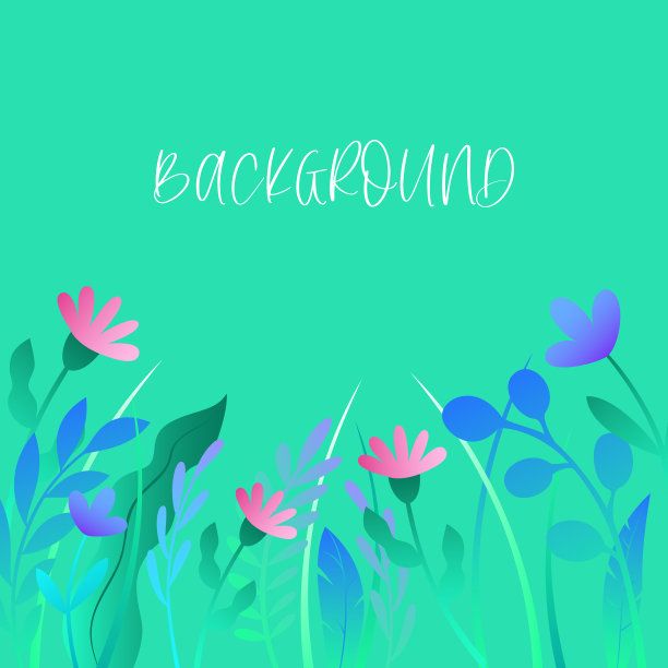 模板上的绿色背景与抽象图片下载