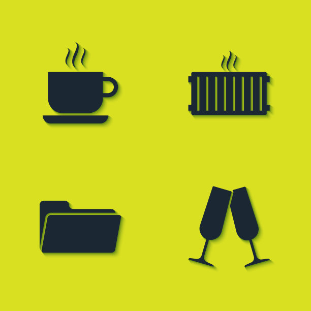 咖啡杯，玻璃杯，香槟文件夹和图片下载