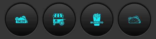 集玉米饼与玉米饼的街头快餐车图片下载