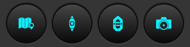 在地图上设置位置森林独木舟图片下载