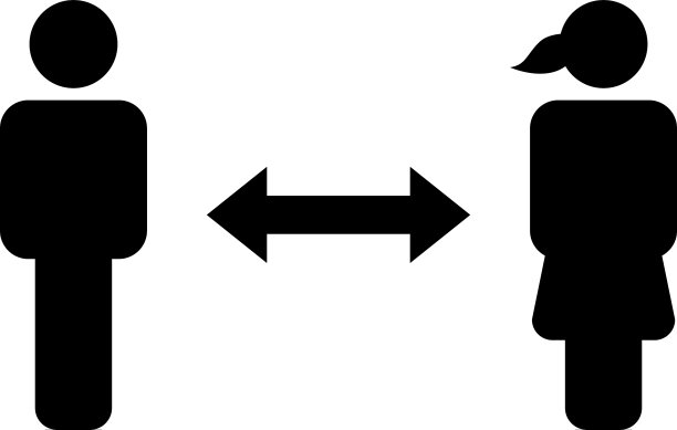 社交距离图标符号符号符号符号图片下载