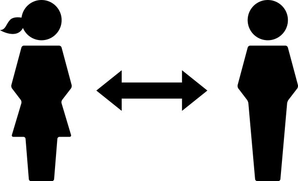 社交距离图标符号符号符号符号图片下载