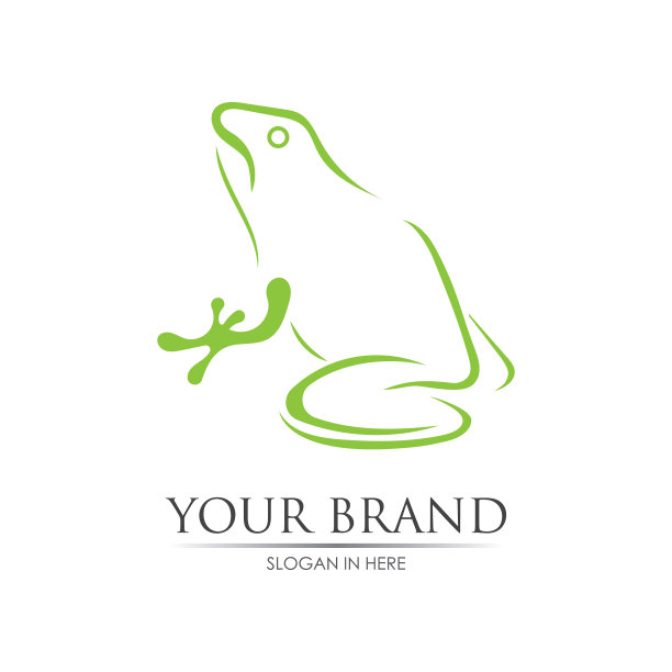 青蛙logo模板设计图片下载