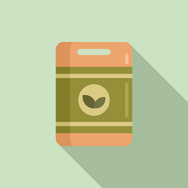 花园肥料包装图标平面风格图片下载