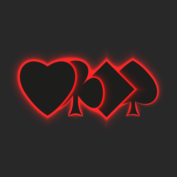 赌场标志黑色的西装打牌图片下载