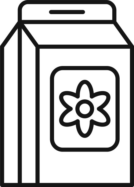 花卉堆肥图标轮廓样式图片下载