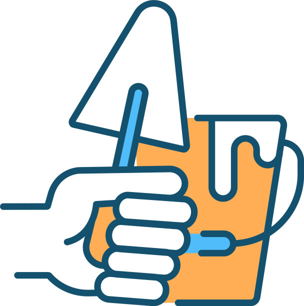 有毒建筑材料的RGB颜色图标图片下载