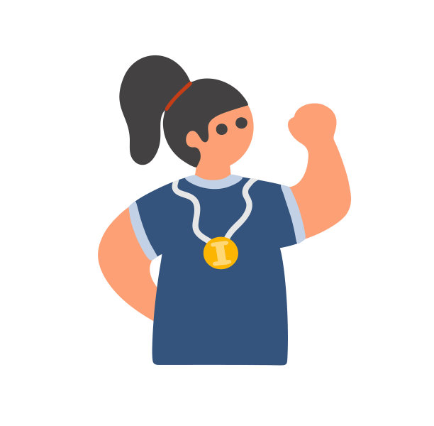 女子冠军与金牌同庆图片下载