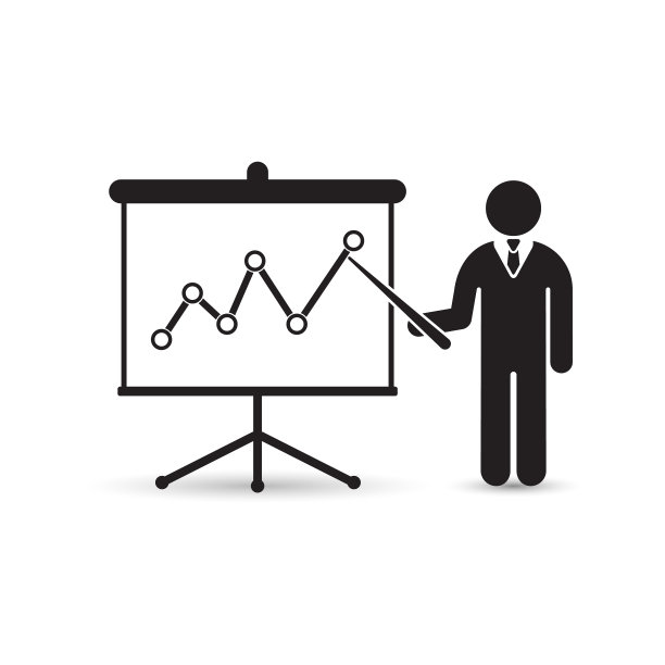 成长图表商人展示图标图片下载