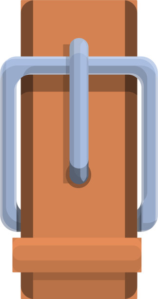 男装皮带图标卡通风格图片下载