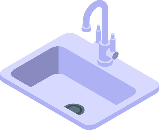 厨房水槽图标等距风格图片下载