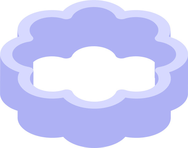 饼干模具花图标等距风格图片下载