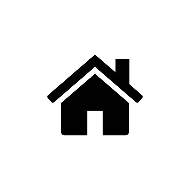 首页细线图标，扁平风格，UI UX设计图片下载