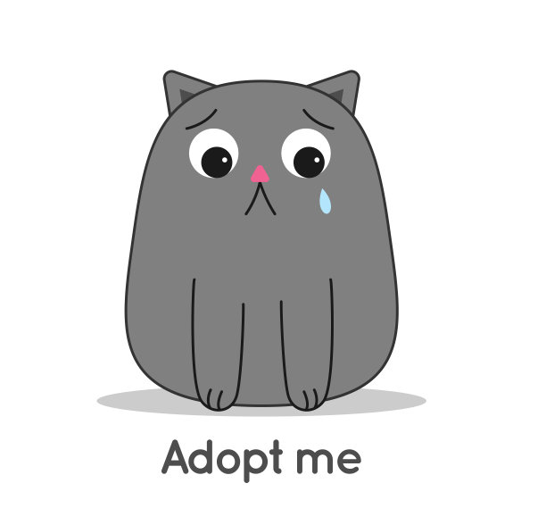 猫悲伤的哭泣下面的题字收养我图片下载