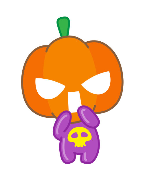 南瓜人物卡通，矢量插图。图片下载