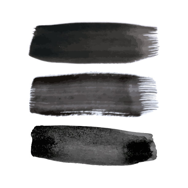 黑色的垃圾笔触图片下载