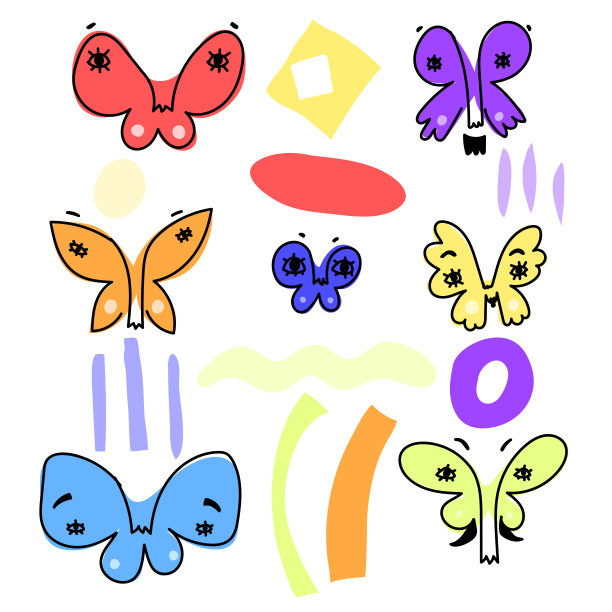 超现实的蝴蝶。图片下载