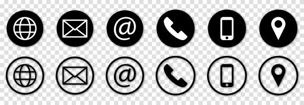 名片联系信息图标图片下载