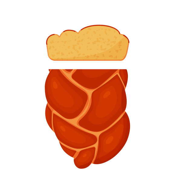 切片哈拉是犹太国家的白色食物图片下载