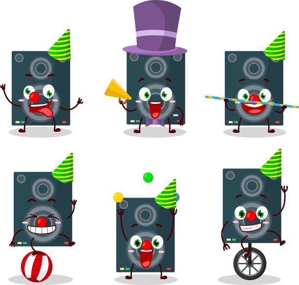 各种卡通人物喇叭图片下载