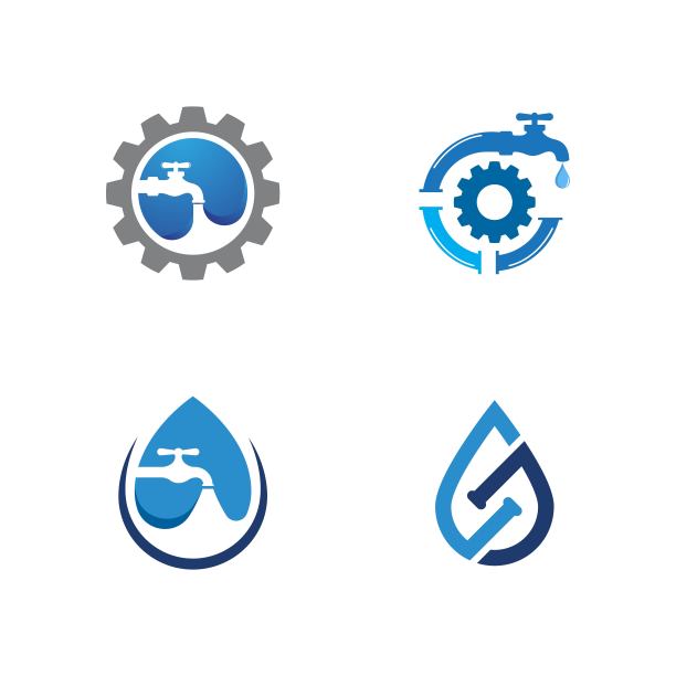 水管logo矢量图标设计插画图片下载