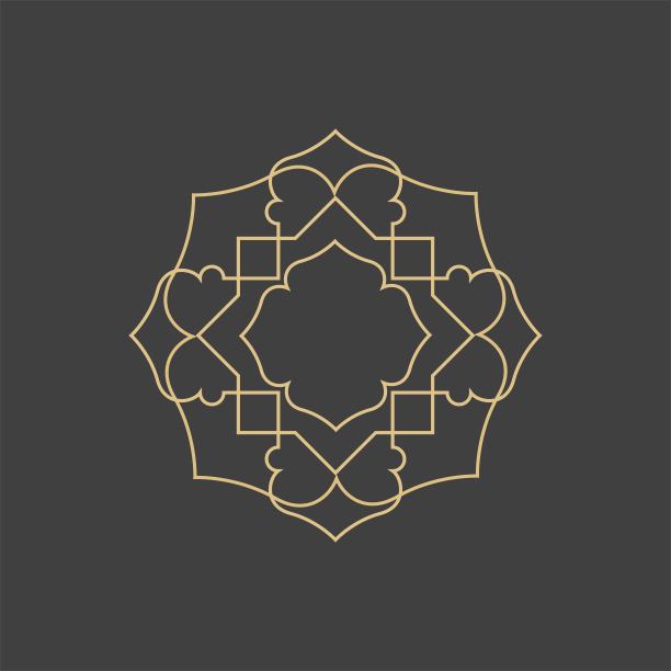 几何阿拉伯装饰符号模板图片下载