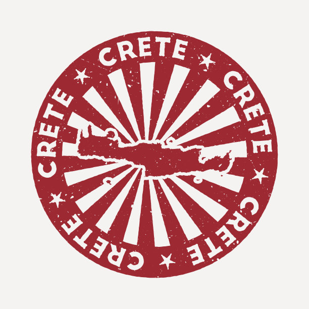 克里特岛邮票。图片下载