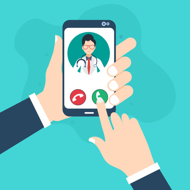 医生智能手机应用。医疗咨询的概念图片下载