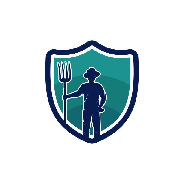 农夫盾标志模板设计矢量，徽章，设计概念，创意符号，图标图片下载