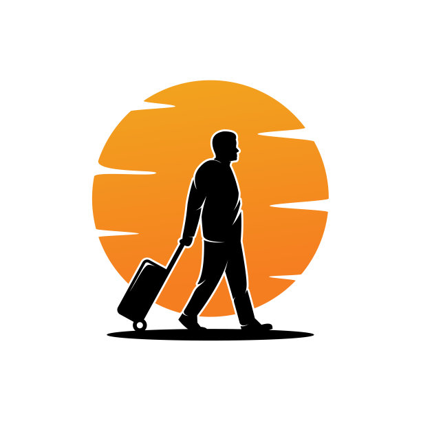 旅行者标志模板设计矢量，徽章，设计概念，创意符号，图标图片下载