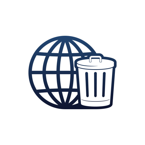 世界垃圾标志模板设计图片下载
