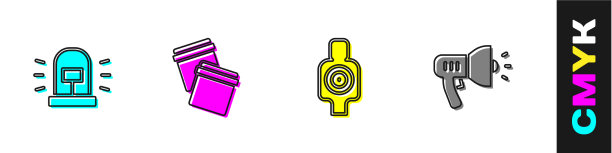 设置闪光警笛塑料袋与自封人图片下载