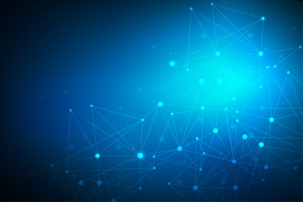 几何抽象背景与连接线图片下载