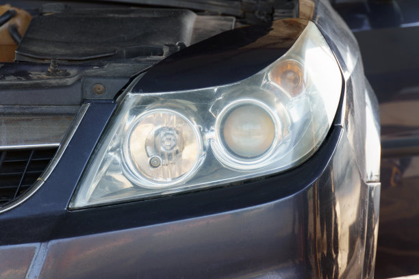 汽车前灯近，前视图，色调照片图片下载