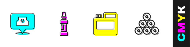 设置喷雾罐喷嘴盖记号笔油漆图片下载