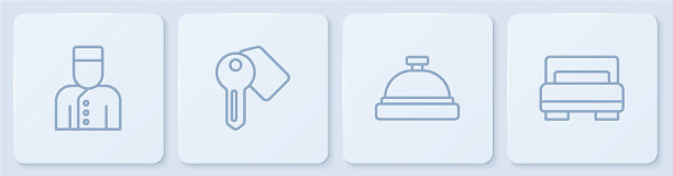 设专线礼宾酒店服务铃门锁图片下载