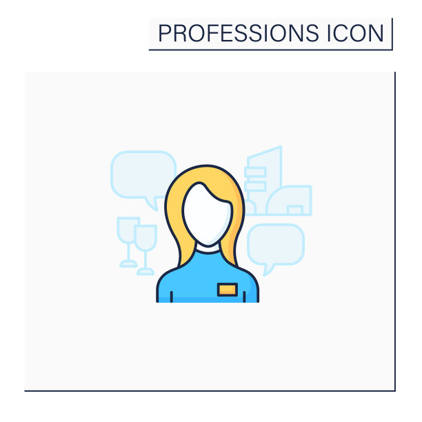 女主人彩色图标图片下载