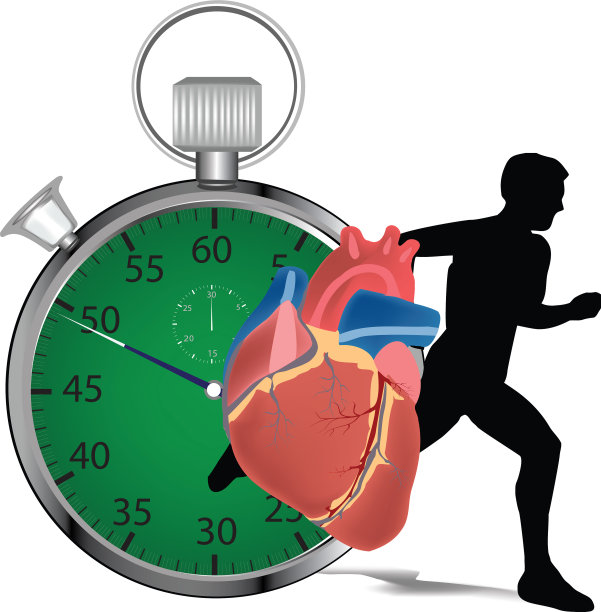 秒表与运动员进行体育活动图片下载